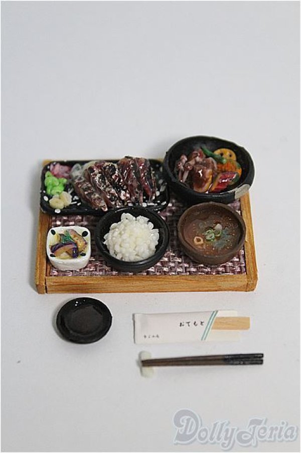 画像1: 1/6.12ドール/定食のミニチュア：なごみ庵様製 I-25-01-12-2183-TO-ZI (1)