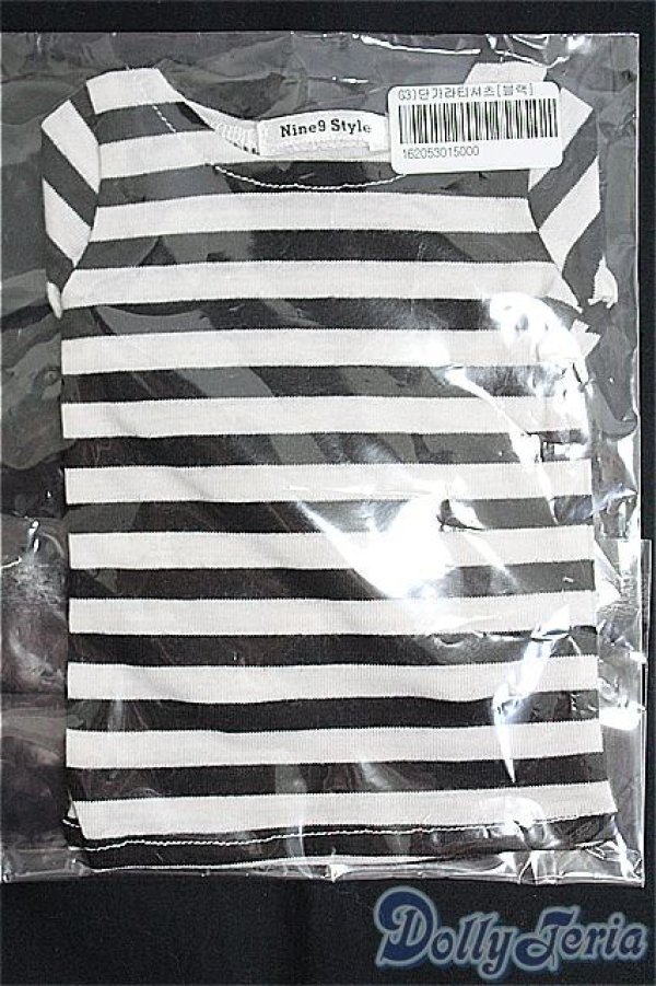 画像1: LUTS/OF stripe T shirts Black：Nine9style製 I-25-03-23-3074-TO-ZI (1)