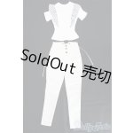画像: 【SALE】DD/OF ホワイトxチェクスキニーセット I-25-01-19-2117-TO-ZI
