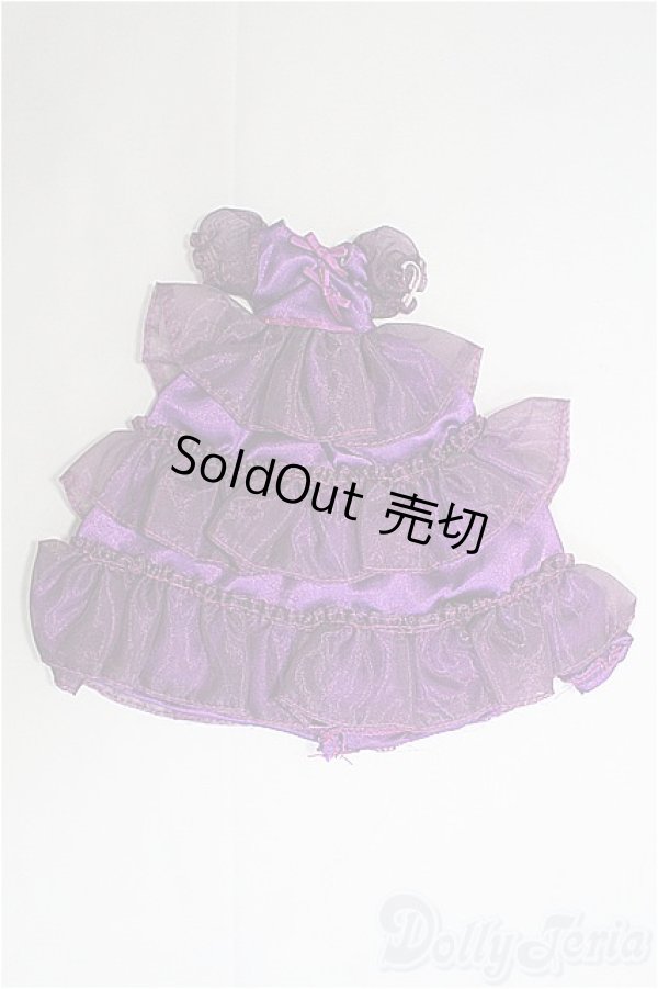 画像1: リカちゃんキャッスル/OF 3段オーガンジードレス紫 I-25-04-13-2107-TO-ZI (1)