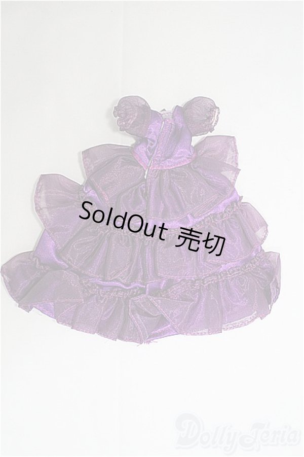 画像2: リカちゃんキャッスル/OF 3段オーガンジードレス紫 I-25-04-13-2107-TO-ZI (2)