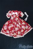 画像1: 27〜30cmドール/OF 花柄ワンピース I-25-01-19-2136-TO-ZI (1)