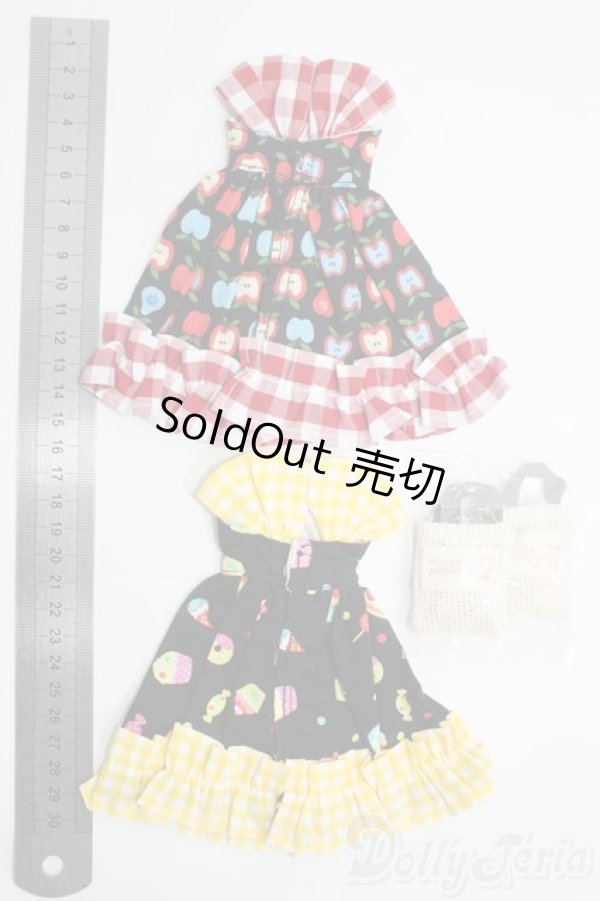 画像2: 1/6(27cm)ドール/OF ワンピースセット(リンゴxスイーツ) I-25-04-20-2137-TO-ZI (2)