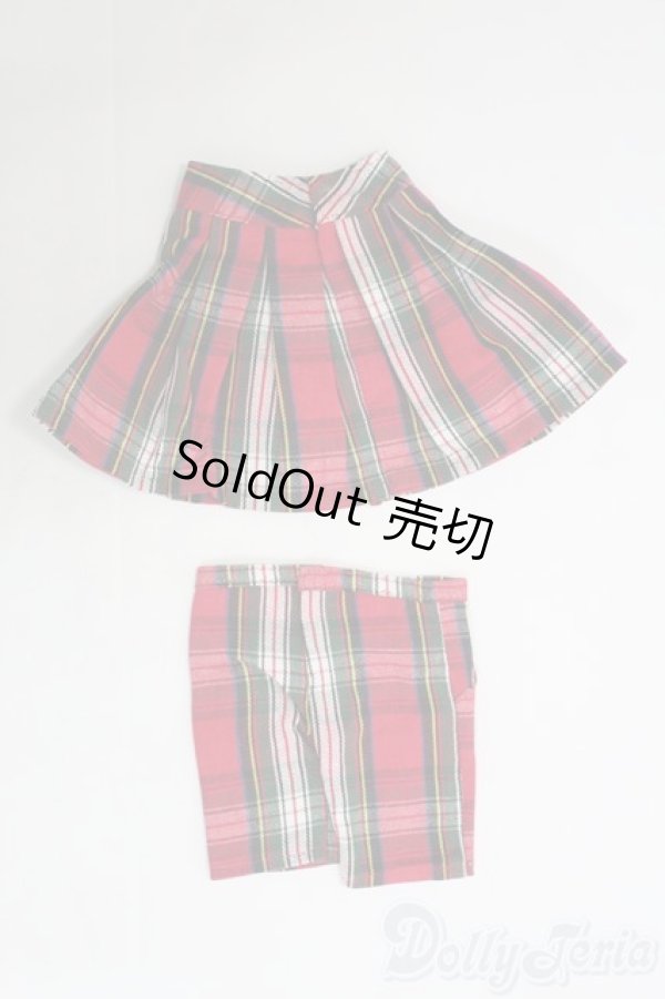 画像2: 40cmドールサイズ/OF チェックボトムス2点セット I-25-06-08-2080-TN-ZI (2)