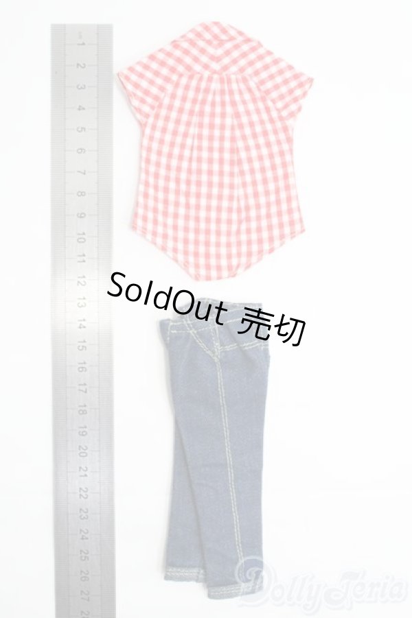 画像2: バービー/OF：チェックシャツ+デニム I-25-05-11-2081-TN-ZI (2)