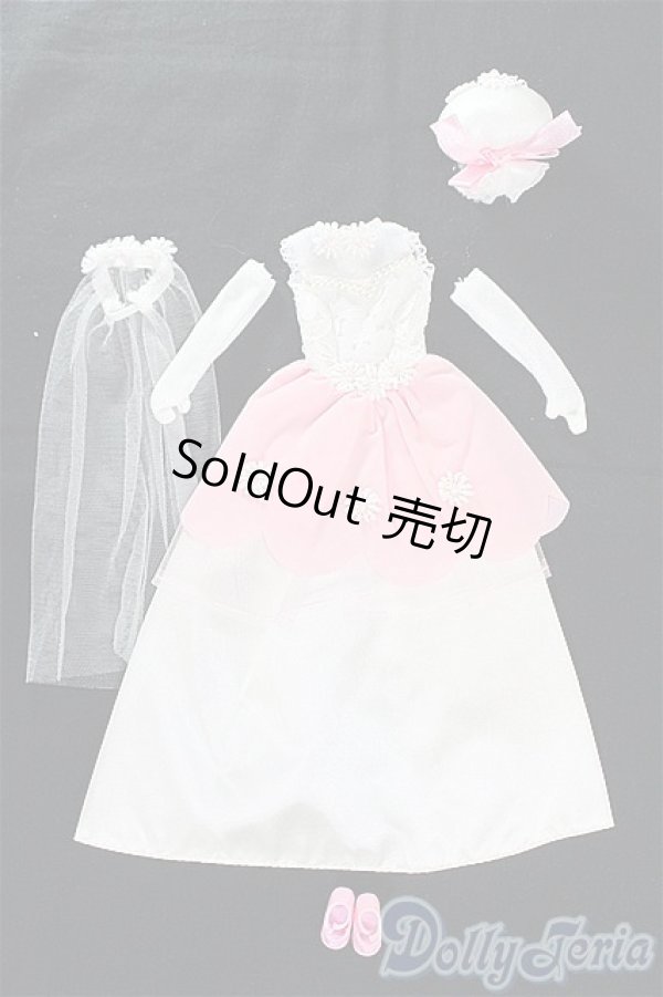 画像1: 【SALE】ジェニー/OF タカラ製ウェディングドレスセット(白ピンク) I-24-11-10-3130-TO-ZI (1)