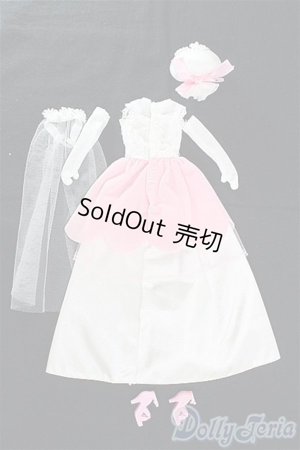画像2: 【SALE】ジェニー/OF タカラ製ウェディングドレスセット(白ピンク) I-24-11-10-3130-TO-ZI (2)