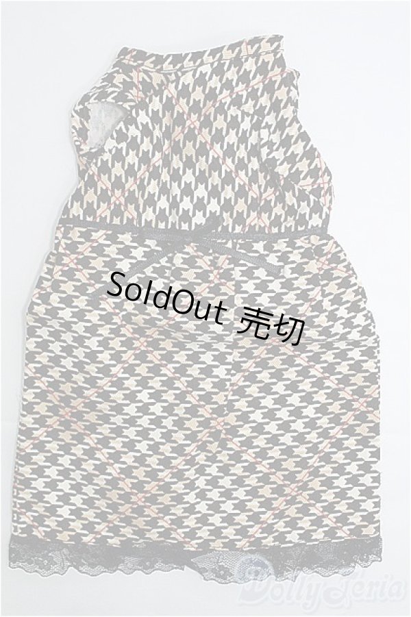 画像1: SD13GIRL/OF：ノースリーブ千鳥ワンピ I-25-02-23-3037-TN-ZI (1)