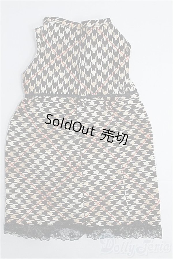 画像2: SD13GIRL/OF：ノースリーブ千鳥ワンピ I-25-02-23-3037-TN-ZI (2)