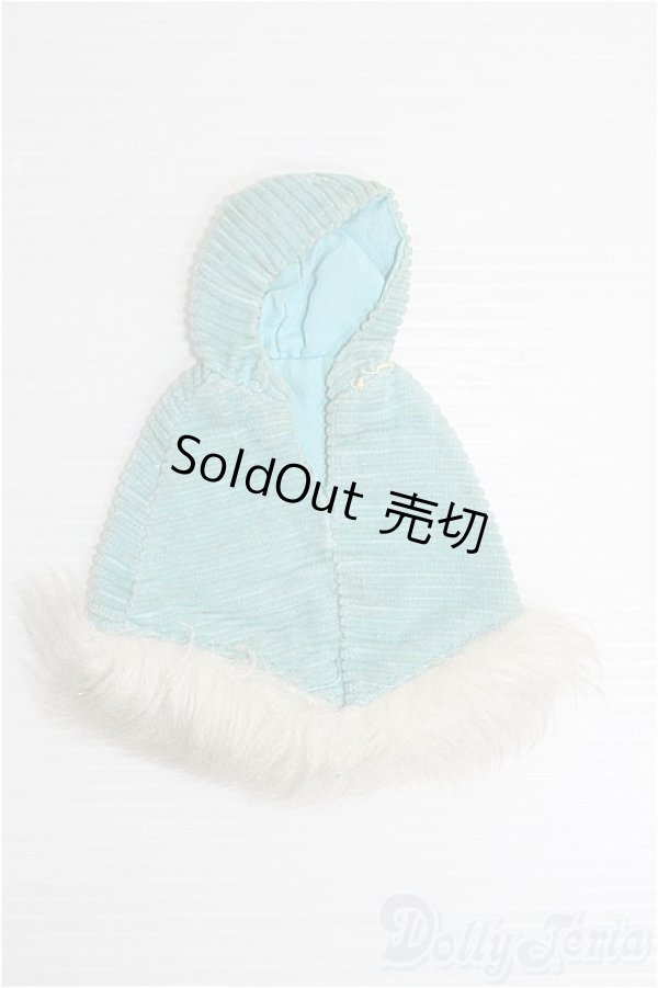 画像1: フランシー/ヴィンテージOF：blue cape poncho coat I-25-01-05-2149-TO-ZI (1)