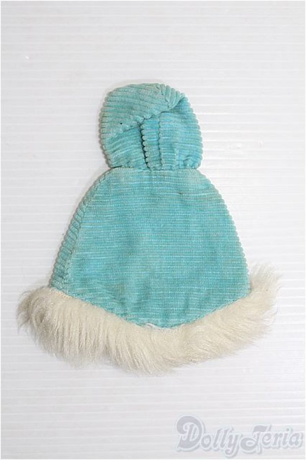 画像2: フランシー/ヴィンテージOF：blue cape poncho coat I-25-01-05-2149-TO-ZI (2)