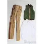 画像: 【SALE】SD13BOY/OF：衣装セット：カーゴパンツ＆緑ベスト I-25-01-05-2057-TN-ZI
