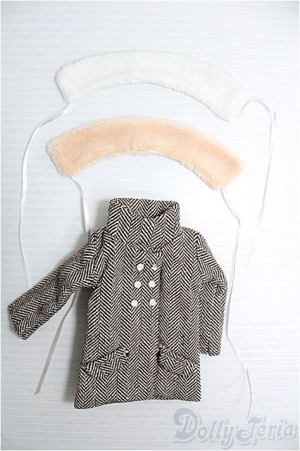 画像1: 【SALE】1/6(22〜24ｃｍ)ドール/OF：コート+ケープバラセット I-24-12-15-2124-TO-ZI (1)
