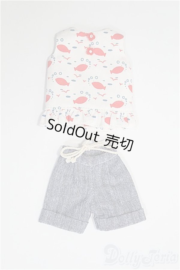 画像1: 1/6(22cm)ドール/OF フィッシュ柄トップス衣装セット I-25-01-12-2152-TO-ZI (1)