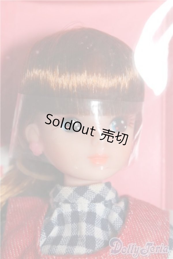 画像1: 3代目リカちゃん/プリントドレス/BJD　球体関節人形 A-25-03-12-399-TN-ZA (1)