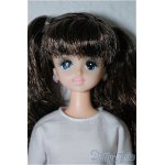 画像: リカちゃんキャッスル/マリーン：茶黒ミックス・ツインテール/BJD　球体関節人形 A-25-03-26-312-NY-ZA