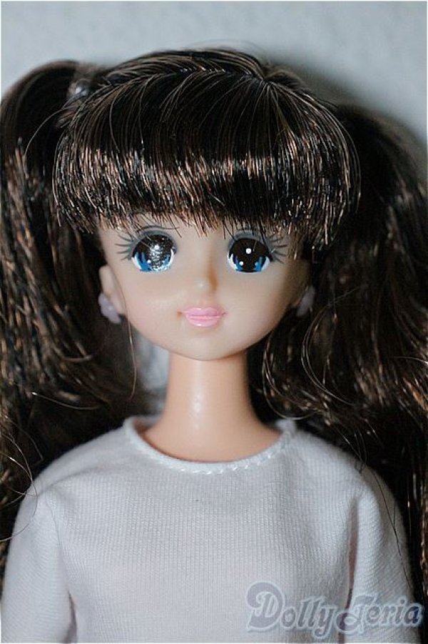 画像1: リカちゃんキャッスル/マリーン：茶黒ミックス・ツインテール/BJD　球体関節人形 A-25-03-26-312-NY-ZA (1)