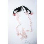 画像: ＳＤ/ＯＦ：うさみみヘッドドレス・ロップイヤー・黒 Y-25-09-17-308-YD-ZY