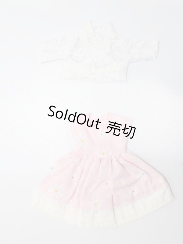 画像1: ネオブライスサイズ/OF:花柄ワンピース&ボレロセット(ピンク×白) S-25-07-13-399-GN-ZS (1)