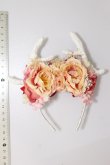 画像5: MSD/OF:カチューシャ(角パーツ付)flower.B様製 S-25-04-27-322-GN-ZS (5)
