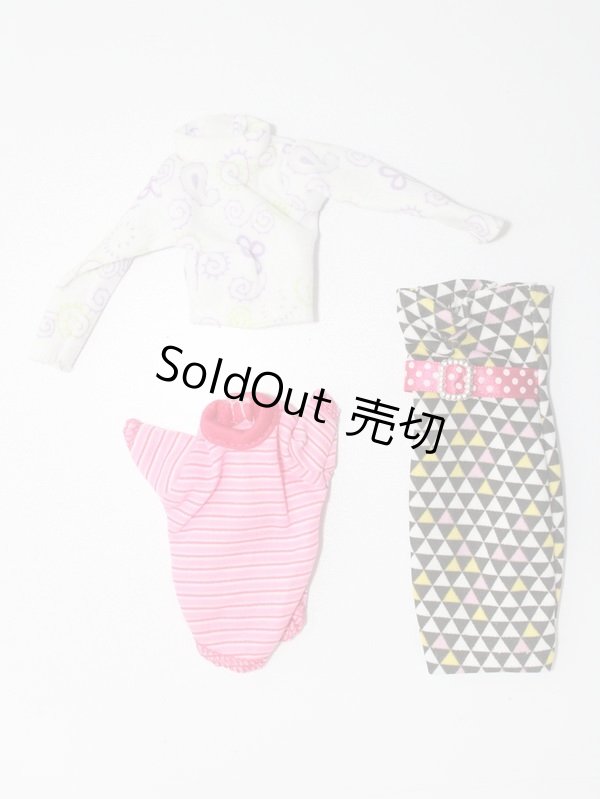 画像1: 25〜27ｃｍドール/OF:衣装バラセット S-25-07-20-354-GN-ZS (1)