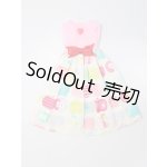 画像: リカちゃん/OF:ノースリーブロング丈ワンピース(りんご柄) S-25-09-28-311-GN-ZS