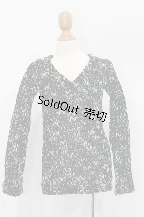 画像1: SD13BOY/OF:ニットトップス(黒×白):TREE Design製 S-25-11-16-568-GN-ZS (1)