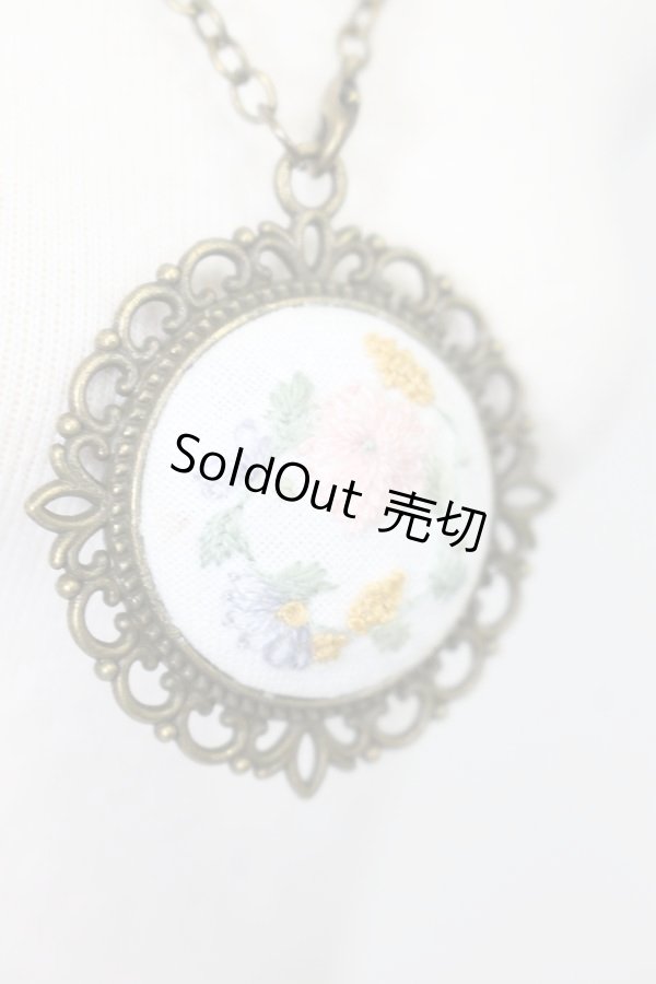 画像3: SD/OF:お刺繍ネックレス S-25-06-15-607-GN-ZS (3)