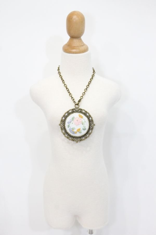 画像4: SD/OF:お刺繍ネックレス S-25-06-15-607-GN-ZS (4)