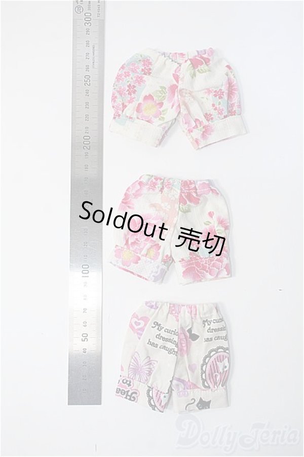画像2: MSD/OF：柄ショートパンツセット Y-24-12-25-089-TN-ZY (2)