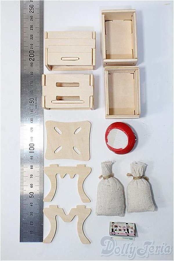 画像2: 1/6：ミニチュア家具セット Y-25-03-12-269-TN-ZY (2)