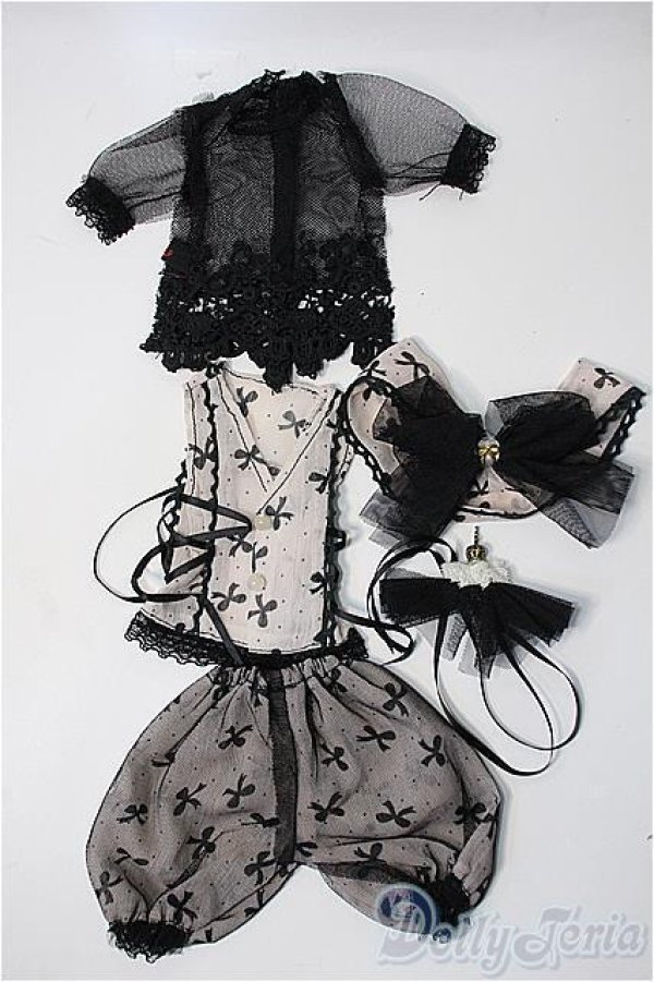 画像1: msd/of:衣装セット(chiffon ribbon dress) Y-25-09-17-208-YD-ZY (1)
