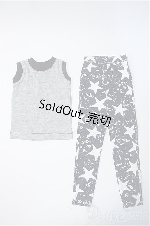 画像1: SD13Boy/OF衣装：タンクトップ+星柄パンツ Y-25-01-15-045-TN-ZY (1)
