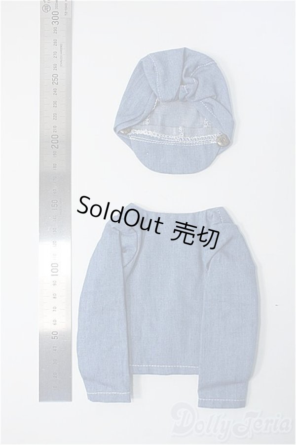 画像2: MSD/OF：デニム風衣装セット(帽子+ジャケット) Y-25-07-02-239-YD-ZY (2)