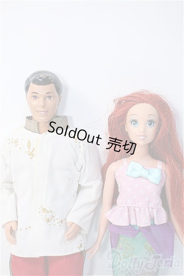 画像1: MATTEL/ディズニードール アリエル チャーミング王子 Y-25-02-26-264-YB-ZY (1)