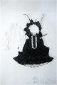 画像: MDD/OFセット:ブラックベロア ウサギワンピ セット(oa Closet様) Y-25-02-12-010-YB-ZY