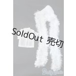 画像: MSD/OFセット:バラ メッシュシャツ+ふわふわ鍵編みニットマフラー SDM Y-24-12-25-103-YB-ZY