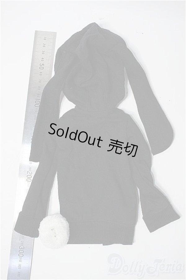 画像2: MSD/OFセット:うさぎパーカ+ぽんぽんブローチ(velvet*paw様)SDMうさ耳フード Y-25-09-17-222-YB-ZY (2)