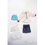 画像: プーリップ/OFセット:バラ ワンピース+ブラウス+キャミトップ+デニムスカート Y-25-01-29-125-YB-ZY