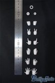 画像2: オビツ24-26/ハンドパーツ:12個 +その他小物(ホワイト) Y-25-03-12-151-YB-ZY (2)