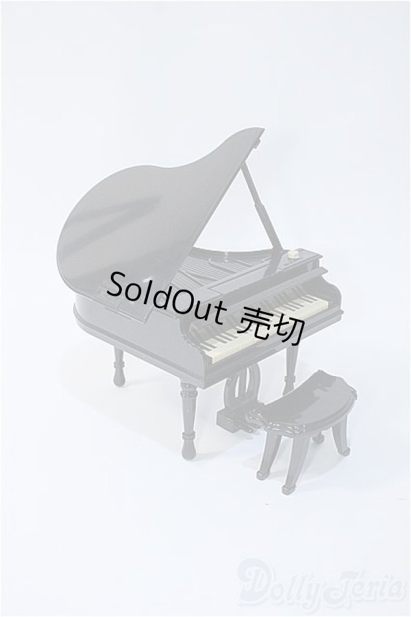 画像1: 1/6.12ドールサイズ/グランドピアノ(オルゴール) Y-25-01-01-008-YD-ZY (1)