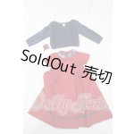 画像: MSD/よそゆきワンピセット(ダークレッド)・ミニ Y-26-03-04-271-YD-ZY