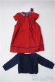 画像: MSD/よそゆきワンピセット(ダークレッド)・ミニ Y-25-03-05-088-YD-ZY