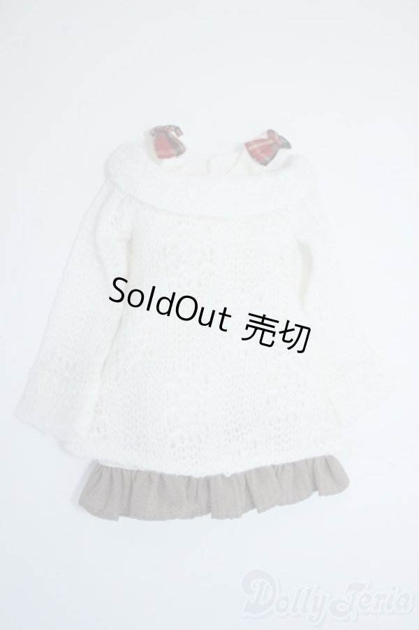 画像1: MSD/OF：ミルキーホワイトニットワンピ Y-25-06-25-038-YD-ZY (1)