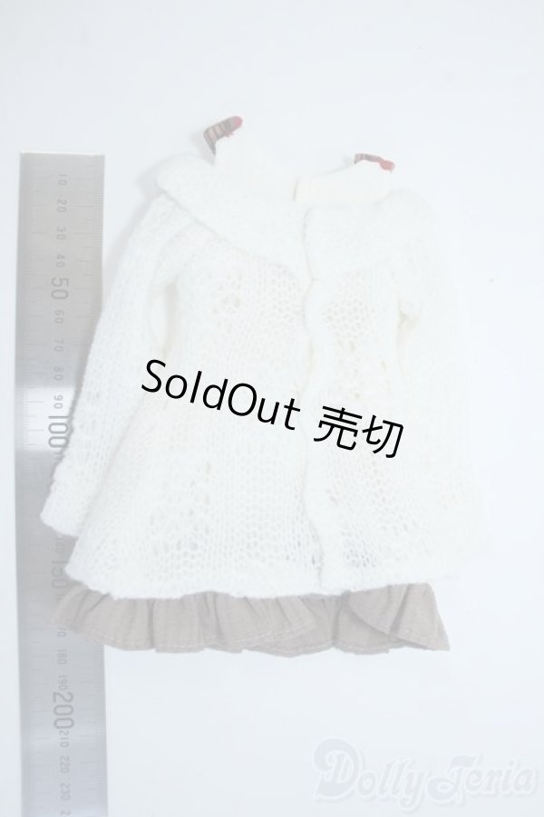 画像2: MSD/OF：ミルキーホワイトニットワンピ Y-25-06-25-038-YD-ZY (2)