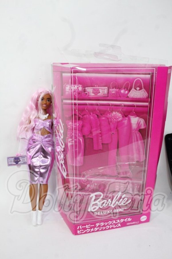 画像4: Barbie/バービー デラックススタイル ピンクメタリックドレス Y-26-04-29-189-YD-ZY (4)