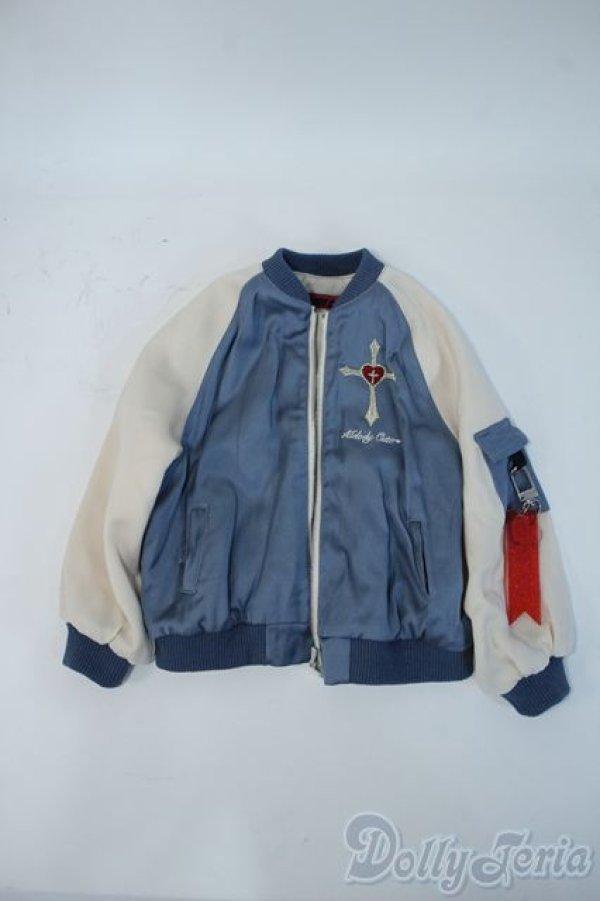 画像1: SD17BOY/OF:チャーム付き刺繍スカジャン Melody.C様製 Y-25-09-17-144-YD-ZY (1)