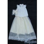 画像: SD/OF:ノースリーブブラウス＆チュールスカートセット Y-25-09-17-110-YD-ZY