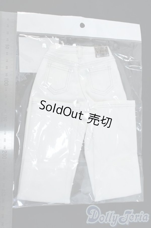 画像2: DD/OF:002　タックワイドジーンズ（白）・DD　ブイジーンズ Y-25-11-12-061-YD-ZY (2)