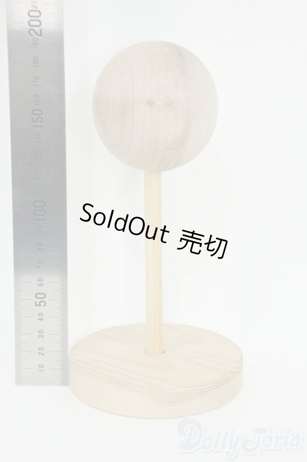 画像2: 8-9inch/ウィッグスタンド 木製 Y-25-12-03-137-YD-ZY (2)